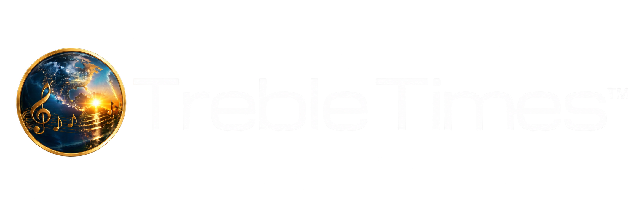 Treble Times Website Header WHITE FONT